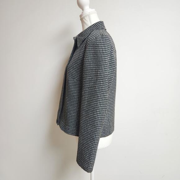 Vtg Pendleton Blazer Womens Sz 6 Wool Plaid Tweed Lined Twee Academia Jacket - Picture 3 of 15